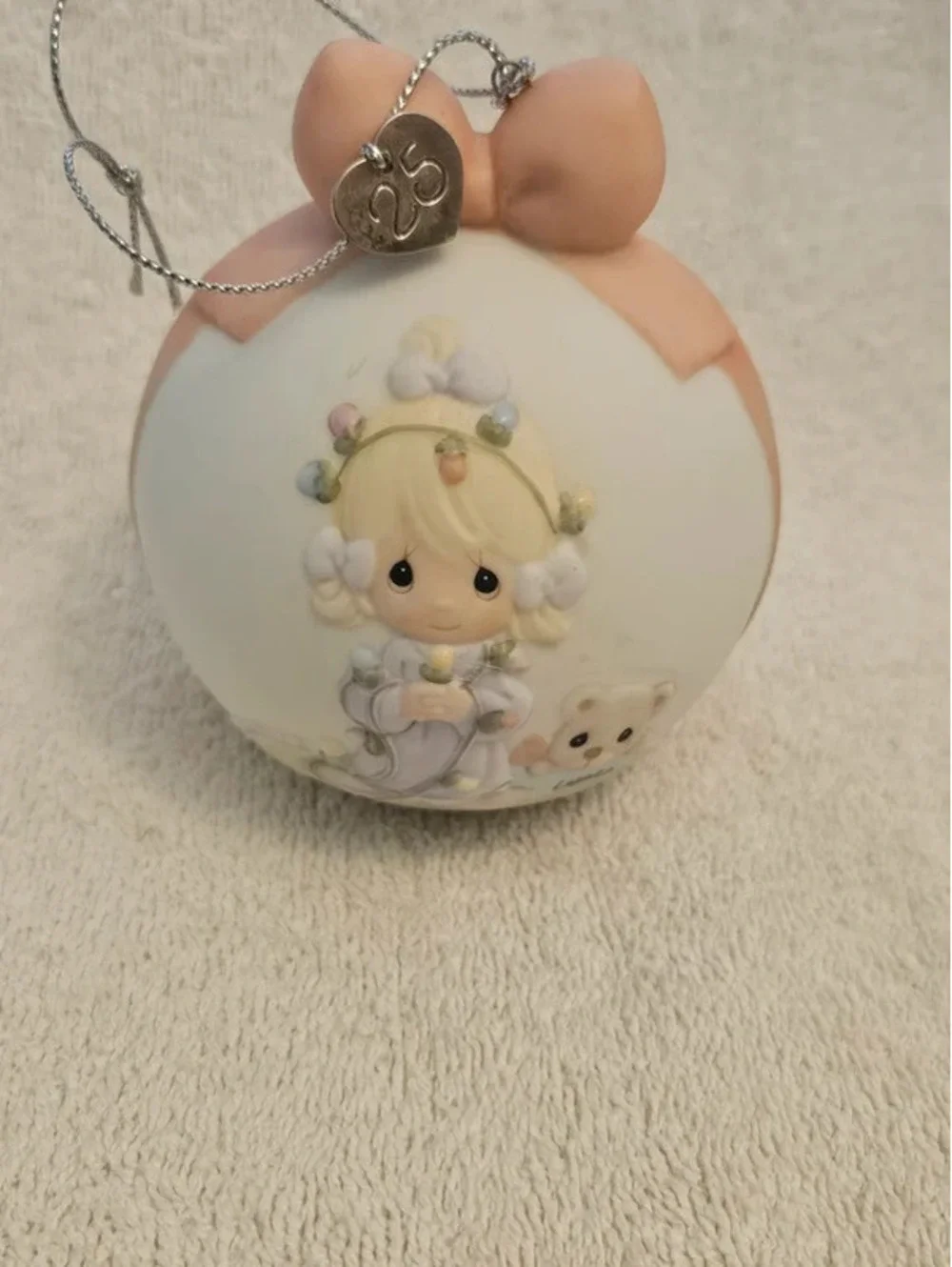 Vintage 2003 Precious Moments Avon Christmas Ornament 114982 25th Anniversary
